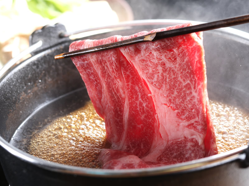 神戸牛すき焼きの一例