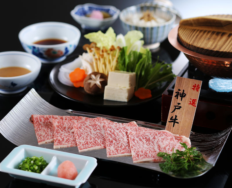 黒毛和牛の最高峰　特選神戸牛サーロイン しゃぶしゃぶ膳