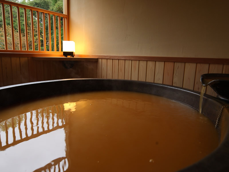 Japanese style room with open air bath (KINSEN)